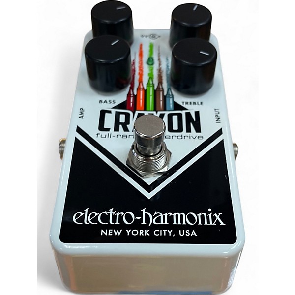 Used Electro-Harmonix Crayon Full Range Overdrive Effect Pedal