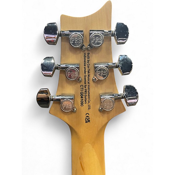 Used 2024 PRS CE SE Ice Blue Metallic Solid Body Electric Guitar