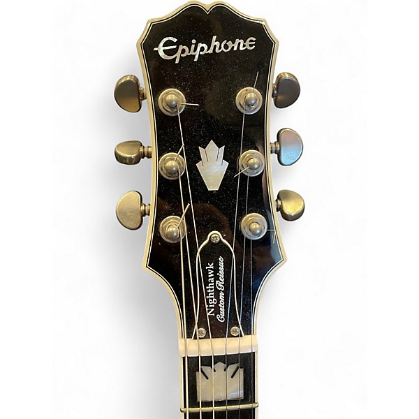 Used Epiphone Nighthawk Custom Reissue 3 Color Sunburst Solid Body Electric Guitar
