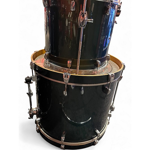 Vintage 1990 TAMA 4 Piece Silverstar Green Drum Kit