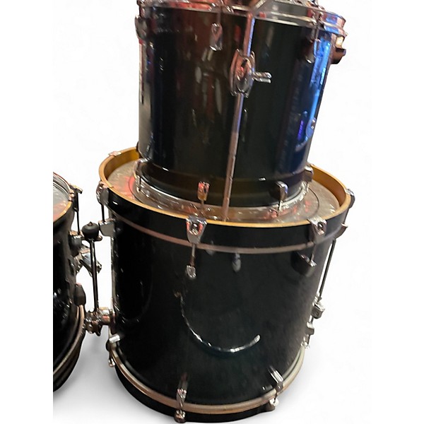 Vintage 1990 TAMA 4 Piece Silverstar Green Drum Kit