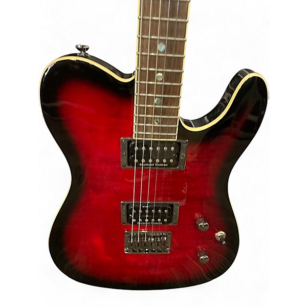 Used Fender Special Edition Custom Telecaster FMT HH CHERRY RED Solid Body Electric Guitar