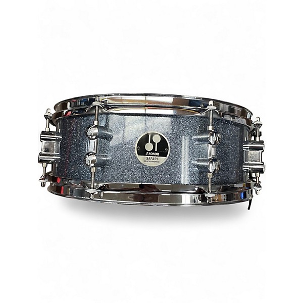 Used SONOR 4 Piece Safari Pewter Sparkle Drum Kit