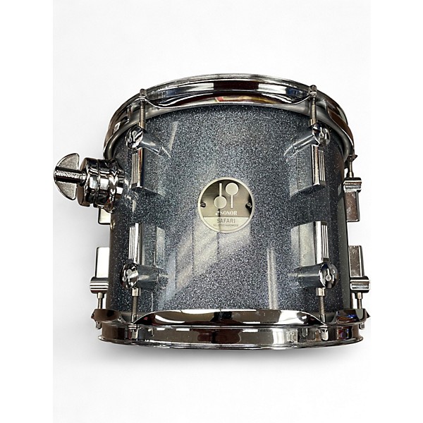 Used SONOR 4 Piece Safari Pewter Sparkle Drum Kit