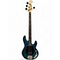 Used Sterling by Music Man Sub 4 Flat Blue Electric Bass Guitar thumbnail
