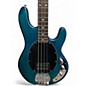 Used Sterling by Music Man Sub 4 Flat Blue Electric Bass Guitar