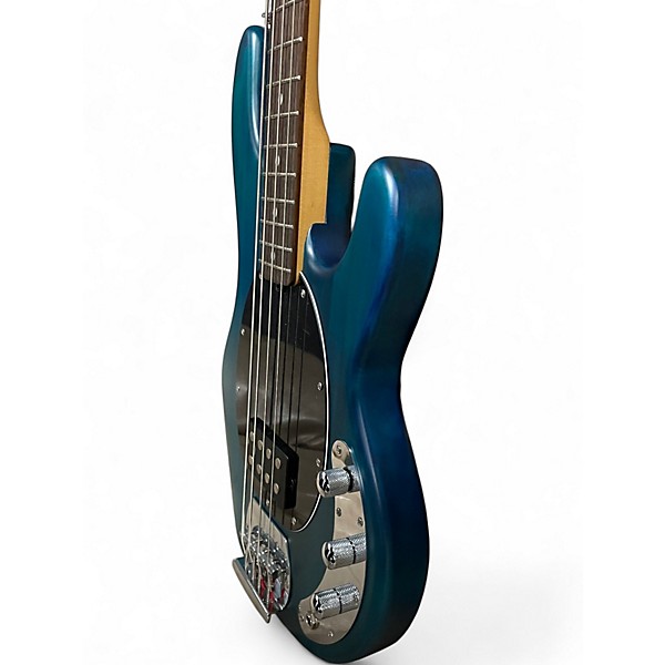 Used Sterling by Music Man Sub 4 Flat Blue Electric Bass Guitar