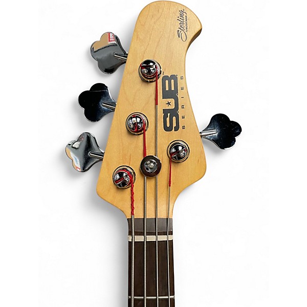 Used Sterling by Music Man Sub 4 Flat Blue Electric Bass Guitar