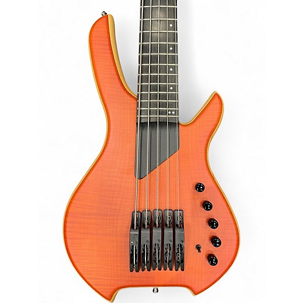 Used Willcox SABRE 5 LIGHTWAVE TRANSPARENT VIOLIN Electric Bass Guitar