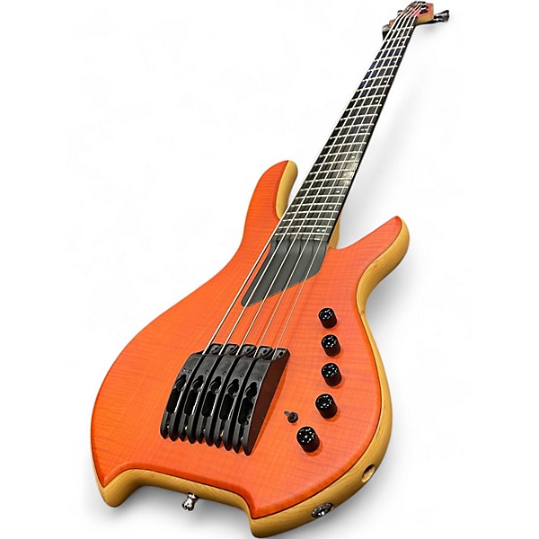 Used Willcox SABRE 5 LIGHTWAVE TRANSPARENT VIOLIN Electric Bass Guitar