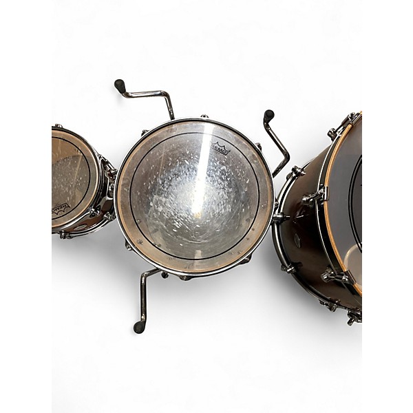 Used DW 3 Piece Design Series Tobacco Burst Drum Kit