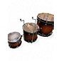 Used DW 3 Piece Design Series Tobacco Burst Drum Kit
