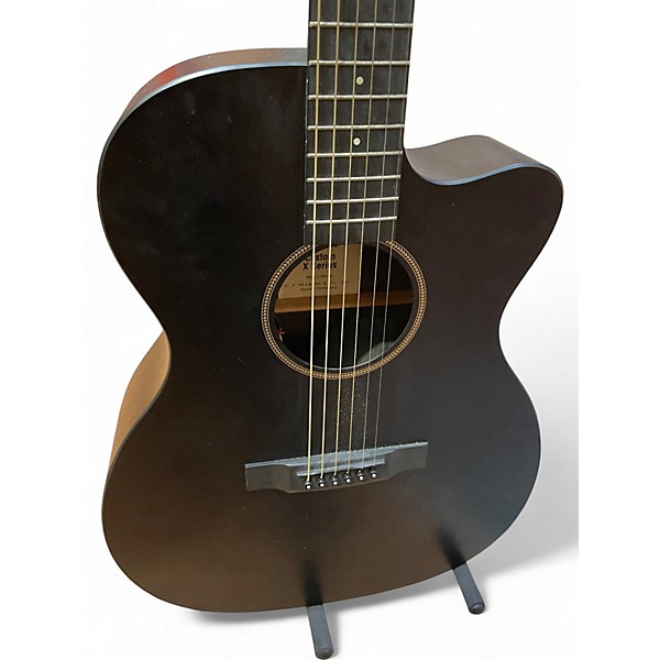 Used Martin CUSTOM X SERIES Black Acoustic Electric Guitar