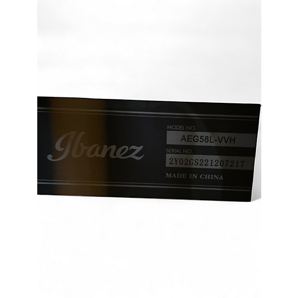 Used Ibanez AEG58L 2 Color Sunburst Acoustic Electric Guitar