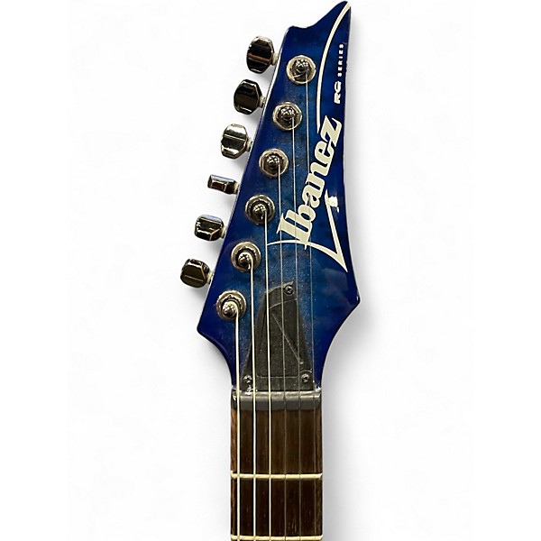 Used Ibanez RG6005FEQM BLUE GREEN Solid Body Electric Guitar