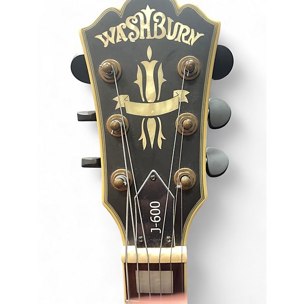 Used Washburn J600 Jazz Venetian Tobacco Burst Hollow Body Electric Guitar