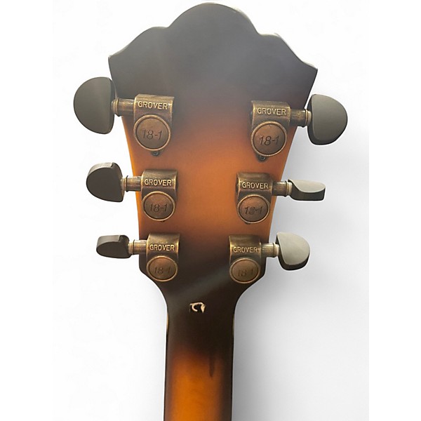 Used Washburn J600 Jazz Venetian Tobacco Burst Hollow Body Electric Guitar