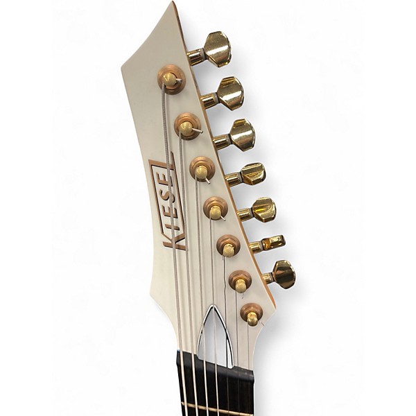 Used Kiesel ARIES 7 MULTISCALE White Solid Body Electric Guitar