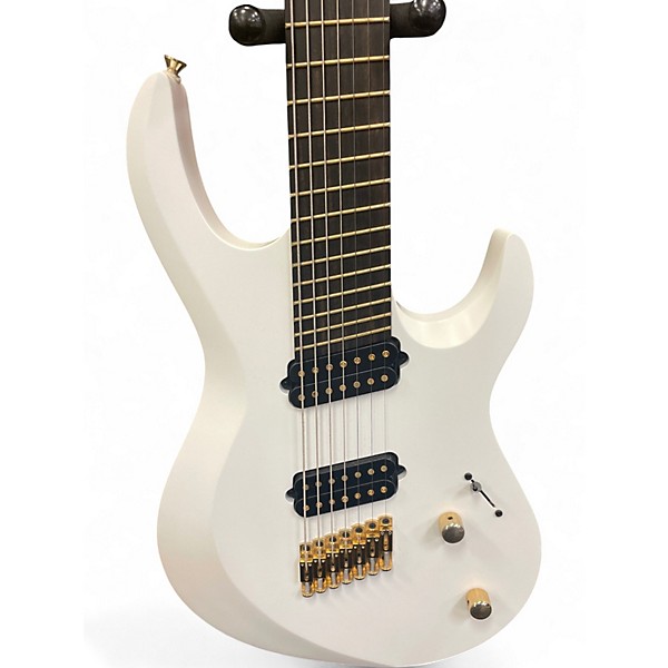 Used Kiesel ARIES 7 MULTISCALE White Solid Body Electric Guitar