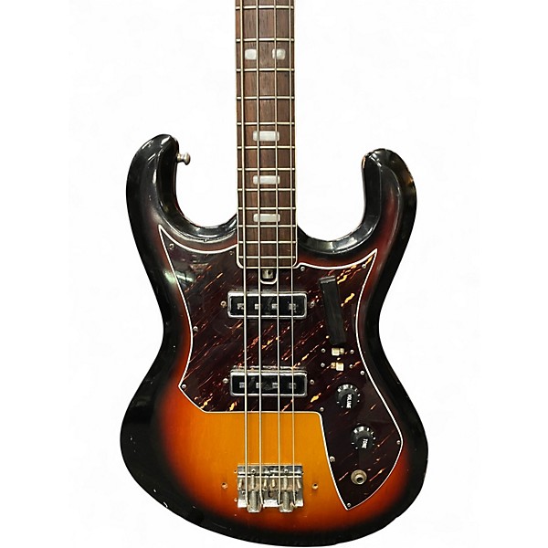 Used Cameo J Style Tobacco Burst Electric Bass Guitar