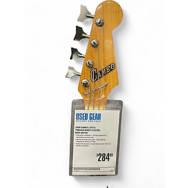 Used Cameo J Style Tobacco Burst Electric Bass Guitar