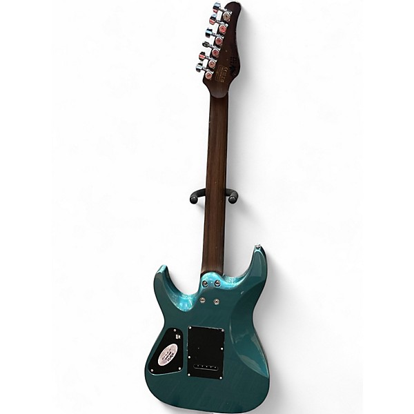 Used Schecter Guitar Research AM6 Blue Solid Body Electric Guitar