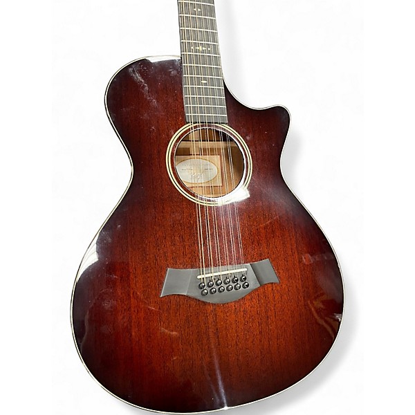 Used Taylor 562CE 12 FRET Mahogany Burst 12 String Acoustic Electric Guitar