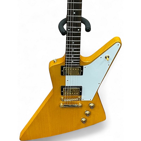 Used Epiphone Korina Explorer AGED NATURAL Electric Bass Guitar