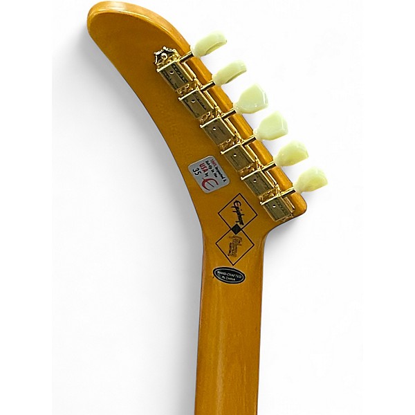 Used Epiphone Korina Explorer AGED NATURAL Electric Bass Guitar