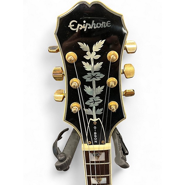 Used Epiphone Sheraton Vintage Sunburst Hollow Body Electric Guitar