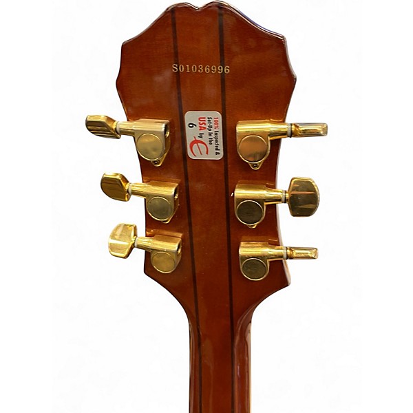 Used Epiphone Sheraton Vintage Sunburst Hollow Body Electric Guitar