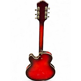 Vintage 1960s Sears Silvertone 1454 2 Color Sunburst Hollow Body Electric Guitar