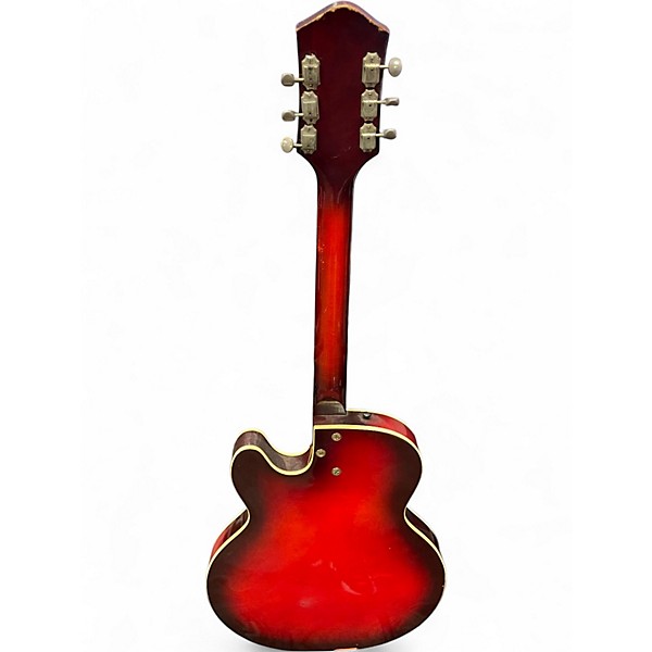 Vintage 1960s Sears Silvertone 1454 2 Color Sunburst Hollow Body Electric Guitar