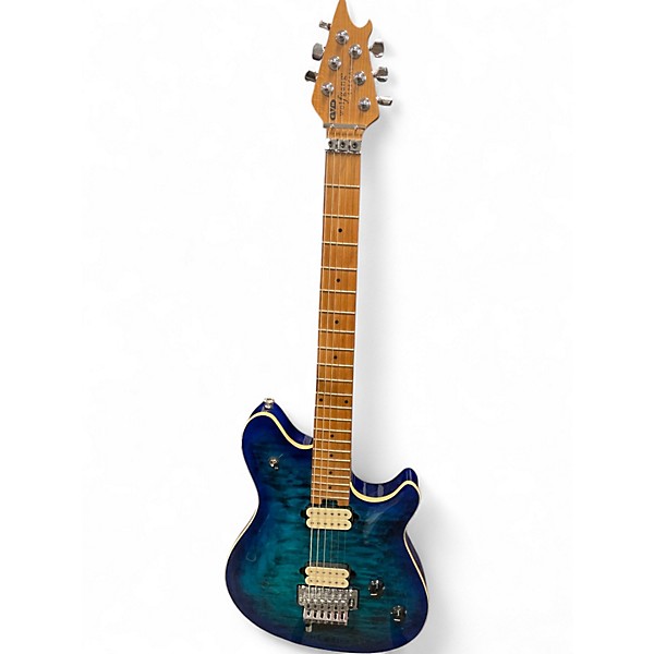 Used EVH Wolfgang Special QM Chlorine Burst Solid Body Electric Guitar