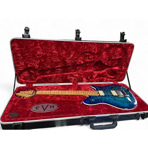 Used EVH Wolfgang Special QM Chlorine Burst Solid Body Electric Guitar