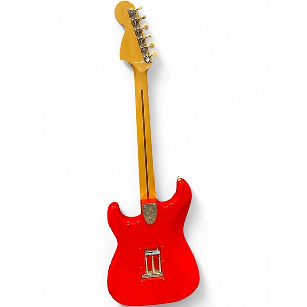 Used Fender INTERNATIONAL SERIES STRATOCASTER NEON RED Solid Body Electric Guitar