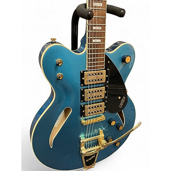 Used Gretsch Guitars Streamliner Cat-Eye Limited-Edition Center Block Electric Gu Riviera Blue Hollow Body Electric Guitar
