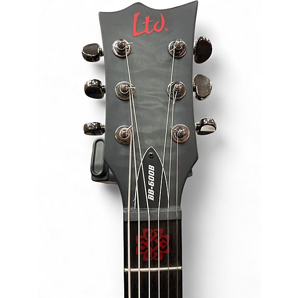 Used ESP LTD BB600B Trans Black Solid Body Electric Guitar