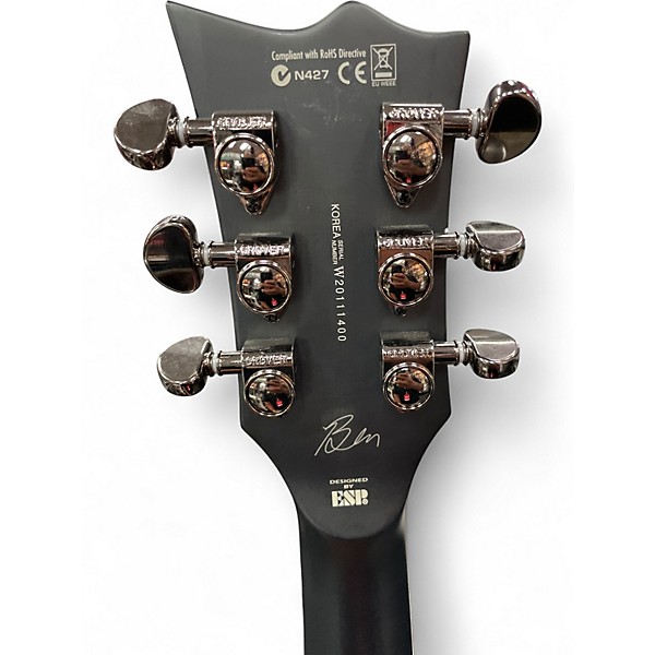 Used ESP LTD BB600B Trans Black Solid Body Electric Guitar