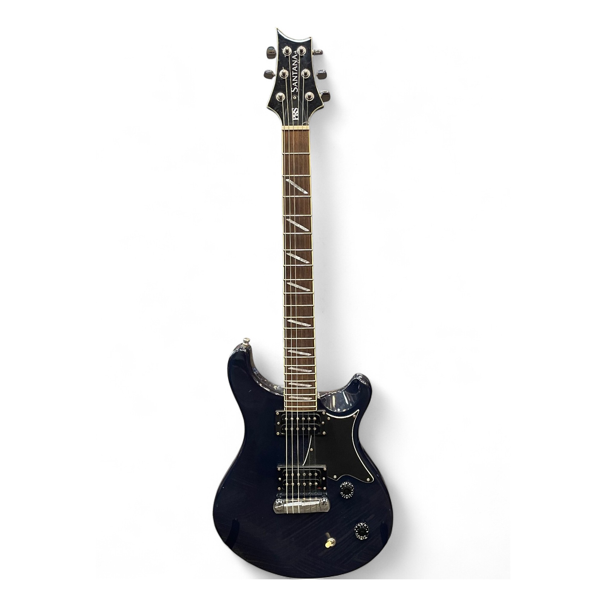 Used PRS Santana SE Black Solid Body Electric Guitar Black