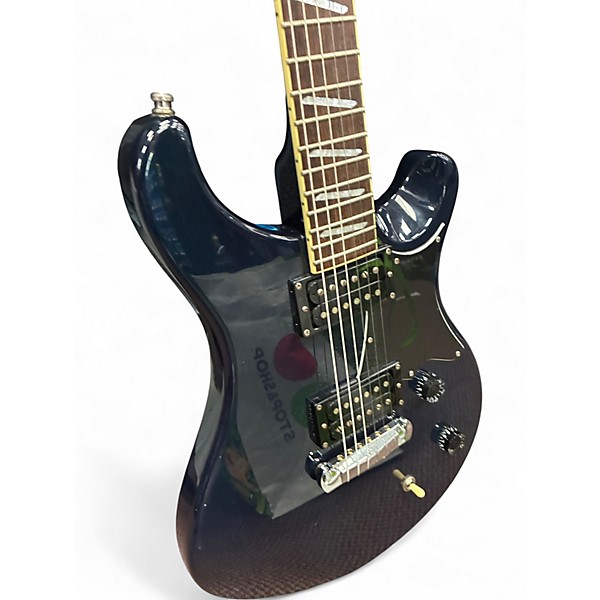 Used PRS Santana SE Black Solid Body Electric Guitar Black