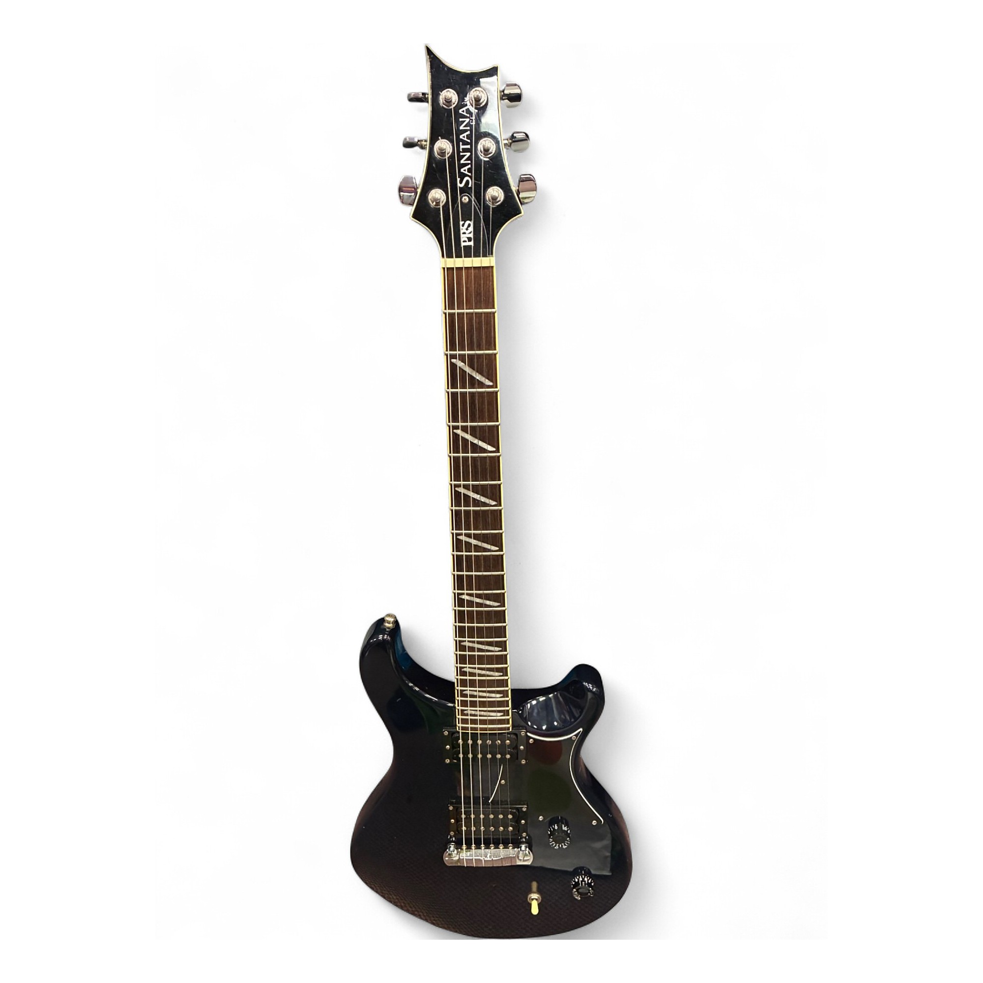 Used PRS Santana SE Black Solid Body Electric Guitar Black