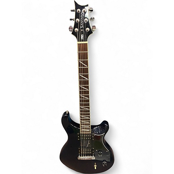Used PRS Santana SE Black Solid Body Electric Guitar Black
