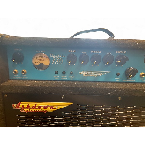Used Ashdown EB 12-180 Electric Blue  EVO II 180W 1x15 Bass Combo Amp