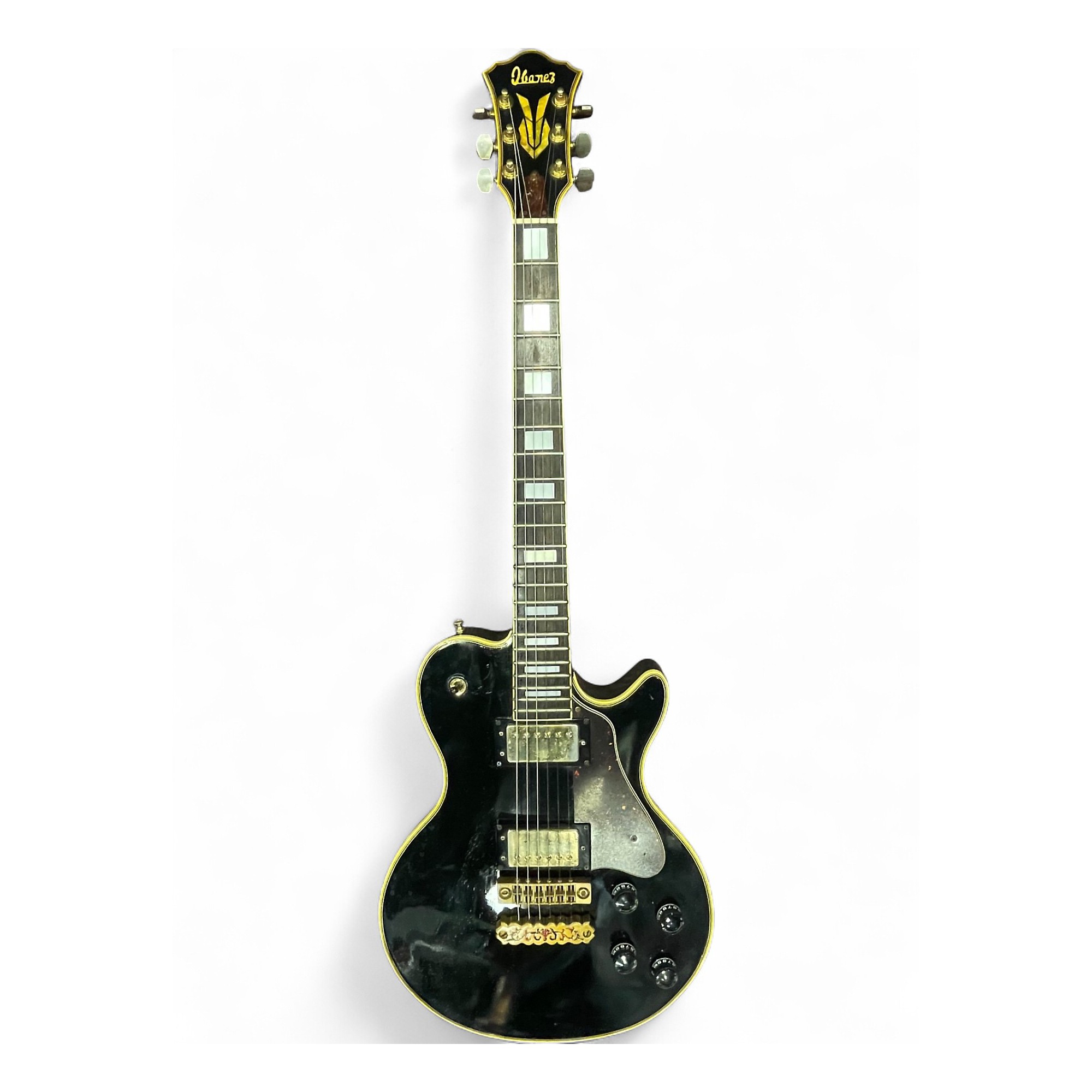Used 1978 Ibanez PF300 Black Solid Body Electric Guitar Black