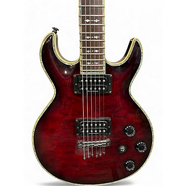 Used Schecter Guitar Research S1 ELITE Red Solid Body Electric Guitar