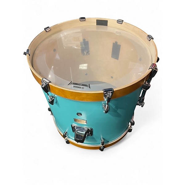 Used Yamaha 6 Piece Stage Custom MATTE SURF GREEN Drum Kit