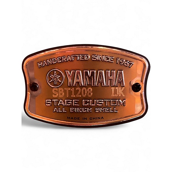 Used Yamaha 6 Piece Stage Custom MATTE SURF GREEN Drum Kit