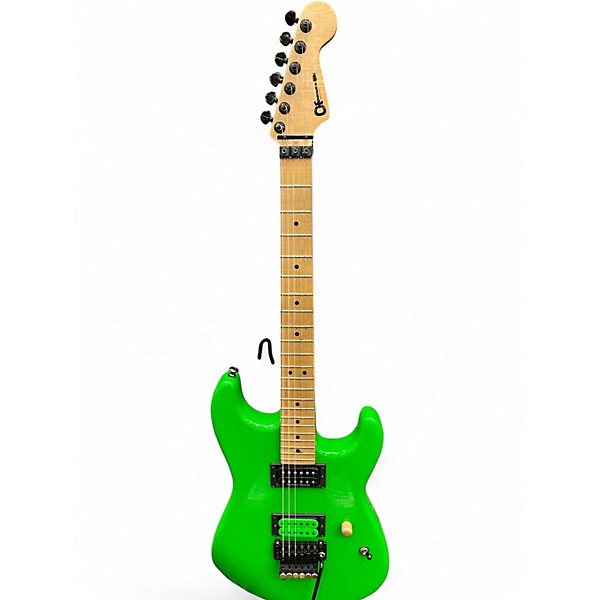 Used Charvel San Dimas Style 1 HH Neon Green Solid Body Electric Guitar