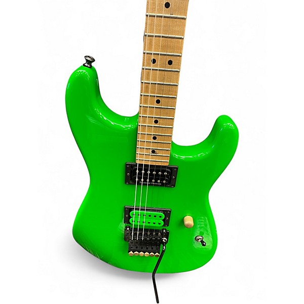 Used Charvel San Dimas Style 1 HH Neon Green Solid Body Electric Guitar